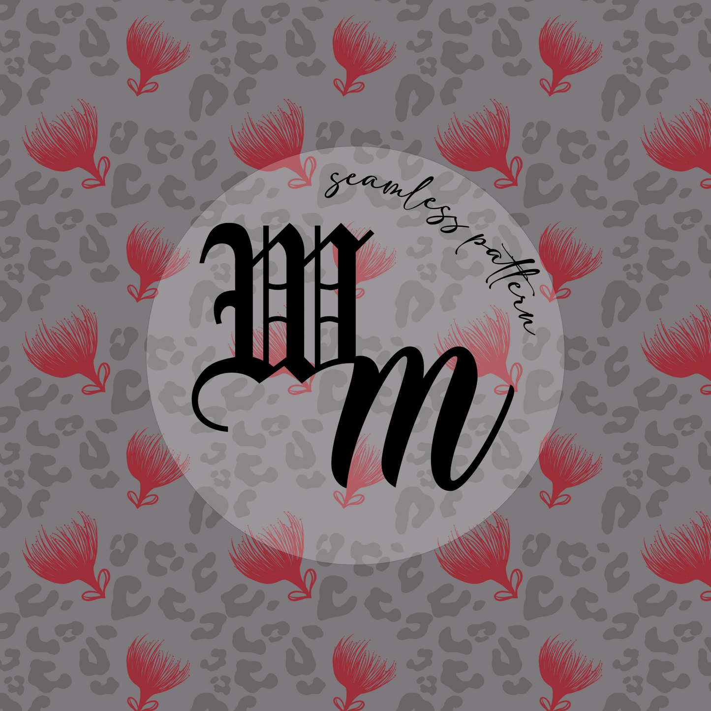 *NEW* Leopard Lehua - Seamless Pattern