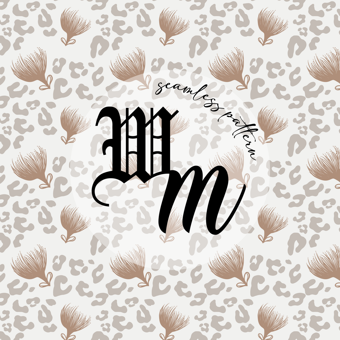 *NEW* Leopard Lehua - Seamless Pattern