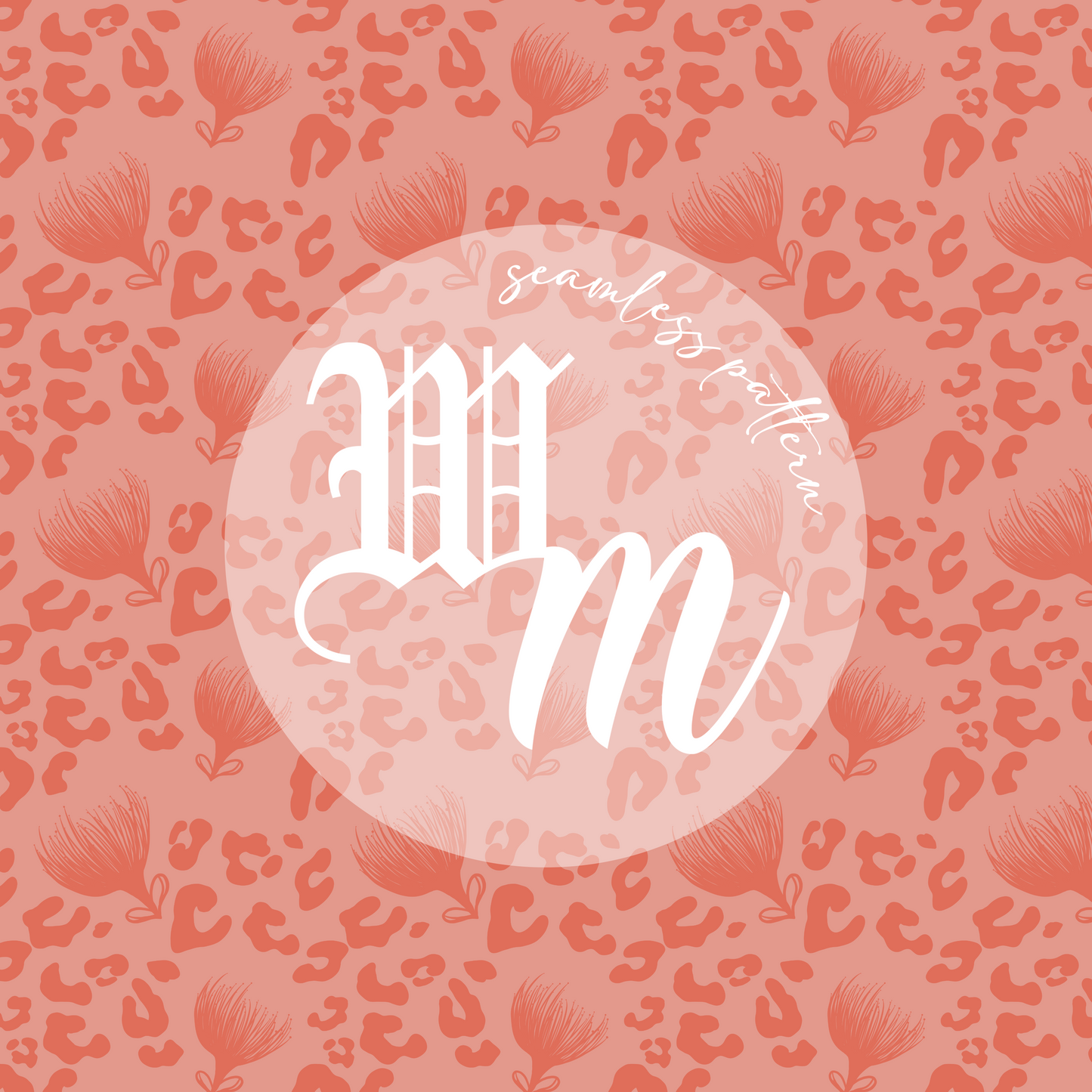 *NEW* Leopard Lehua - Seamless Pattern