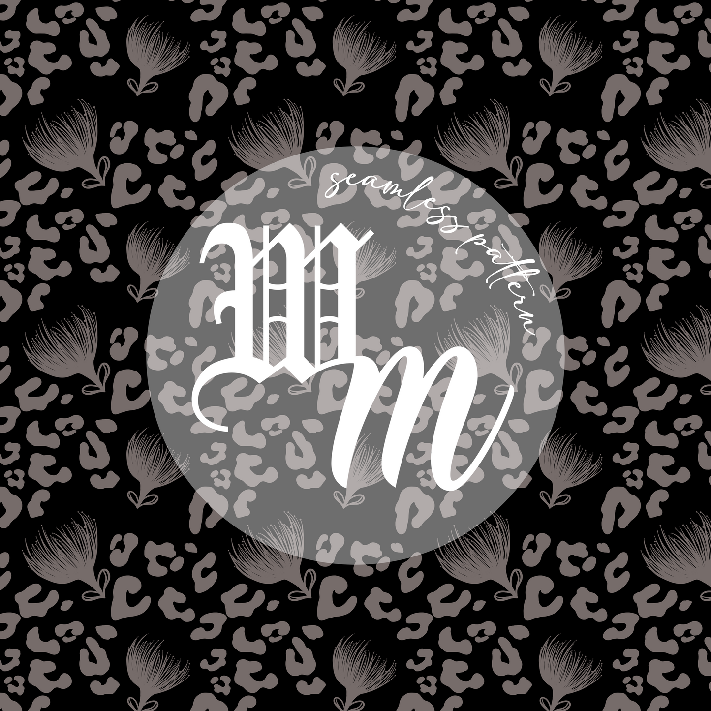 *NEW* Leopard Lehua - Seamless Pattern