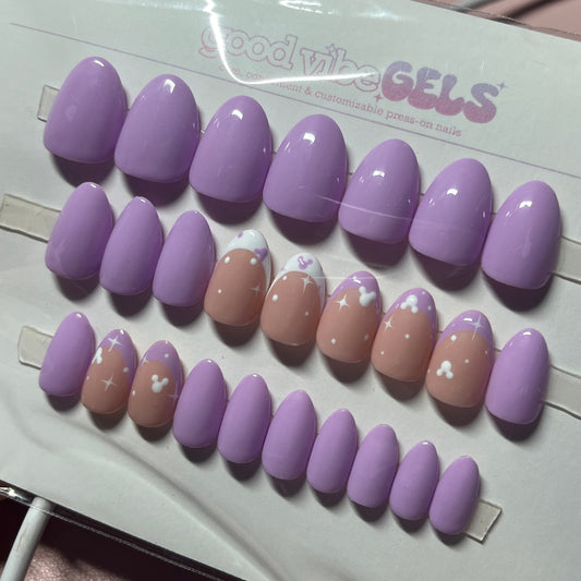 *NEW* Purple Disney Press On Nails