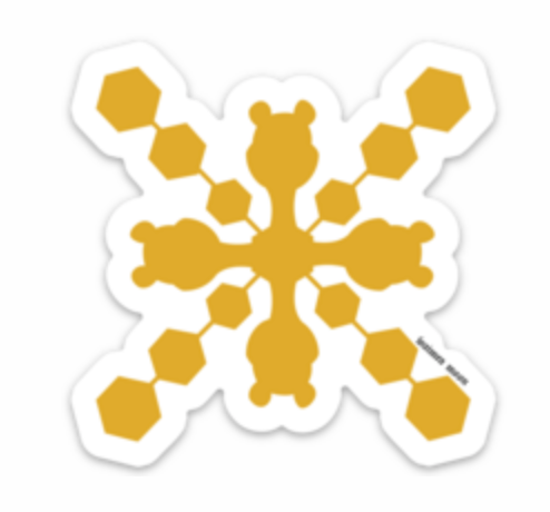 Pooh Quilt - Sticker
