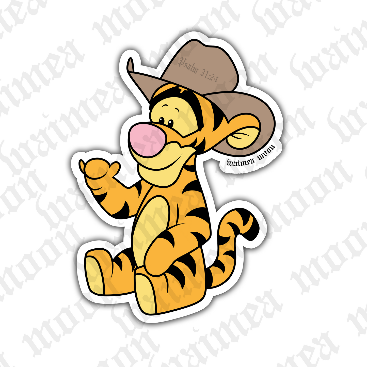 *NEW* Cowboy Tiger - Sticker