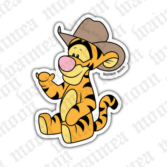 *NEW* Cowboy Tiger - Sticker